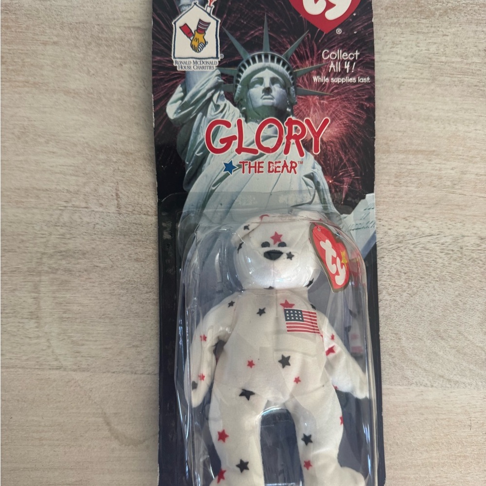 Ty Glory the Bear with Patriotic Stars